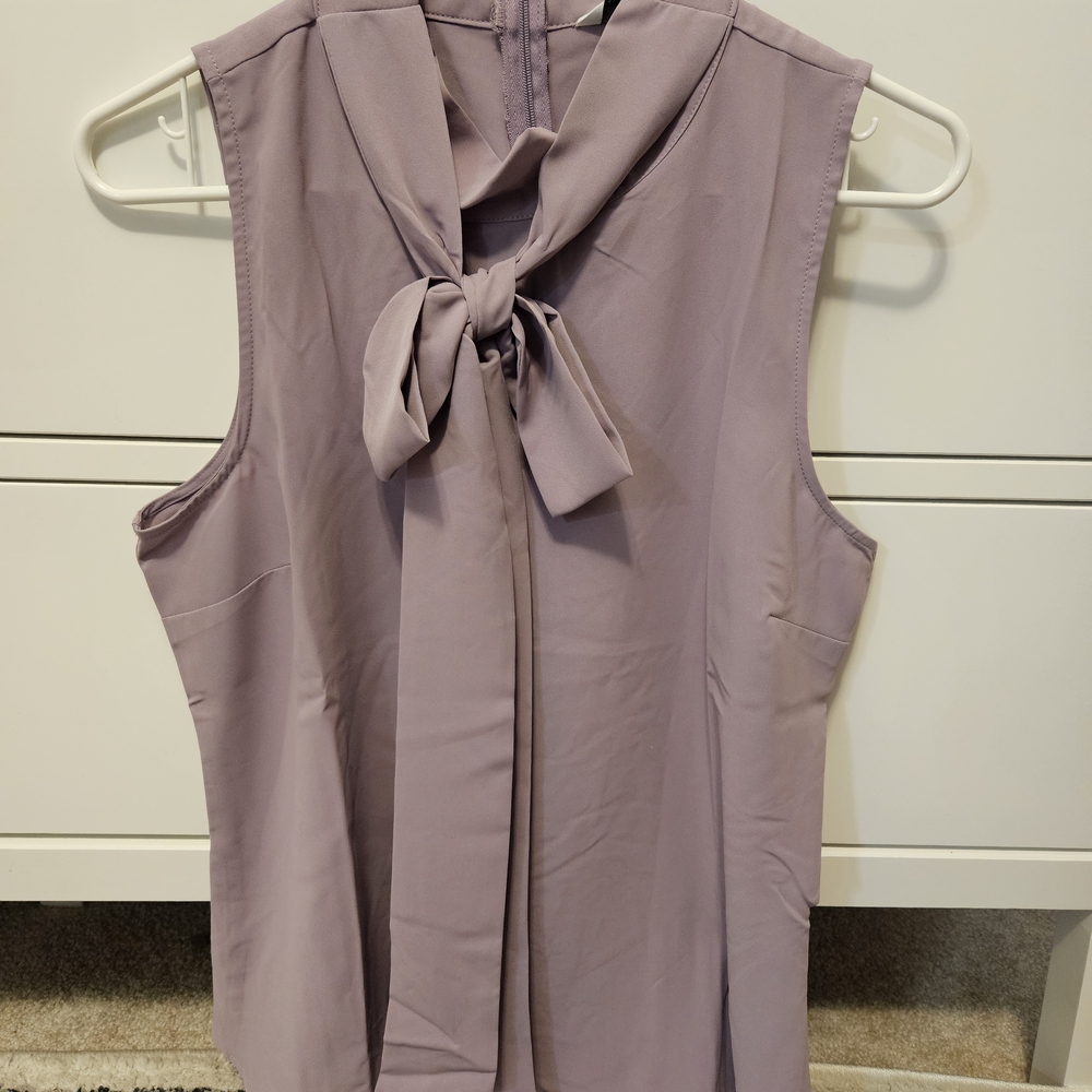 41 Hawthorn Sleeveless Mauve Blouse